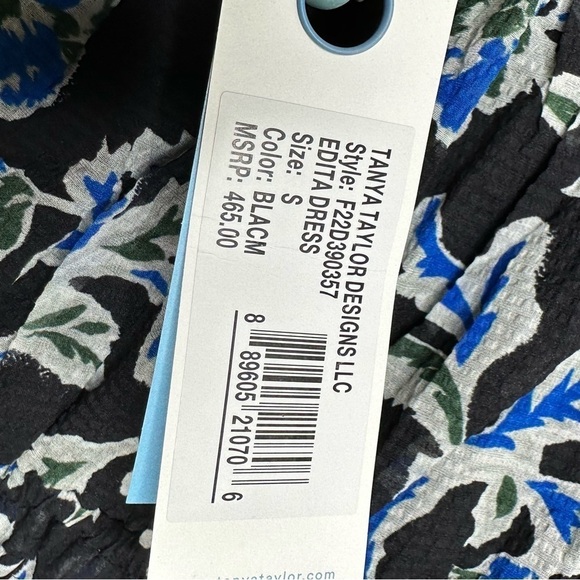 Tanya Taylor Edita Floral Silk Blend Fit and Flare Dress Size Small NWT - Picture 8 of 11